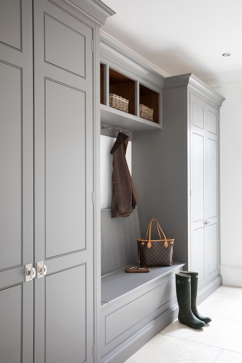 How To: Create the perfect boot room - Harvey Maria Boot Room Storage, Utility Ideas, Grey Bedrooms, Mudroom Laundry Room Ideas, Mudroom Entry, Petworth House, Boot Room Utility, Vstupná Hala, Mudroom Cabinets