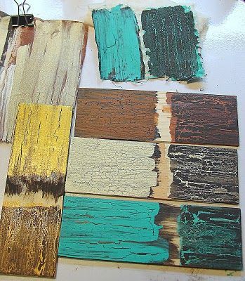 crackle paint using Elmer's Glue instead of expensive crackle medium - how cool is this!!! Crackle Paint, Crackle Painting, Elmer's Glue, Soyut Sanat Tabloları, Aging Wood, Paint Furniture, Crafty Diy, Painting Tips, Diy Projects To Try