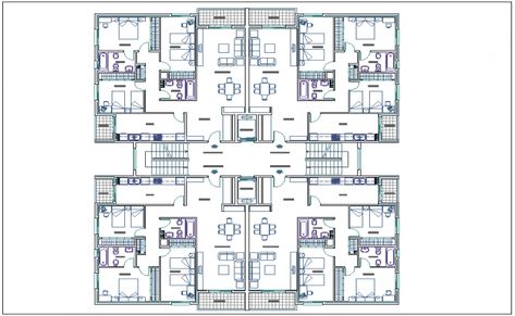 Residential plan for tower Resident Building Architecture, Residential Tower Plan, Residential Complex Plan, Residential Tower Architecture, Slope Architecture, Condominium Floor Plan, Residential Plan, Washing Area, Residential Building Plan