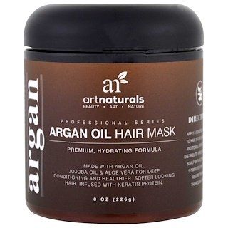 Artnaturals, Argan Oil Hair Mask, 8 oz (226 g) iherb Aloe Hair, Aloe For Hair, Oil Hair Mask, Argan Oil Hair Mask, Hair Nutrition, Natural Hair Mask, Argan Oil Hair, Moroccan Argan Oil, Oil Hair