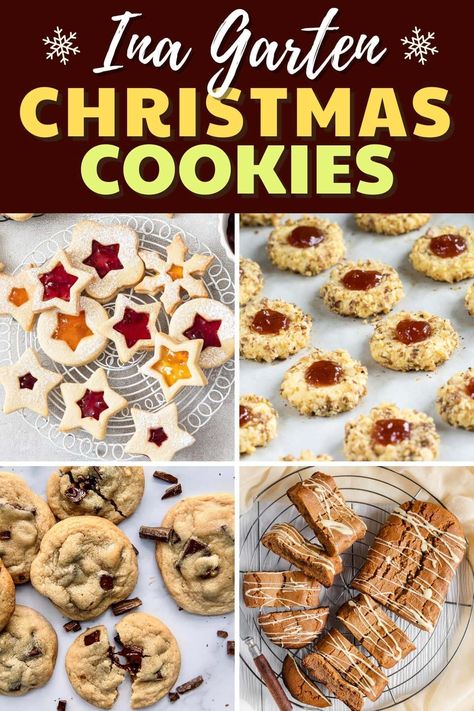 Ina Garten Shortbread Cookies, Collage With Text, Fruit Cake Cookies Recipe, Best Shortbread Cookie Recipe, Ina Garden, Christmas Cookie Recipes Holiday, Fruit Cake Cookies, Whipped Shortbread Cookies, Christmas Shortbread