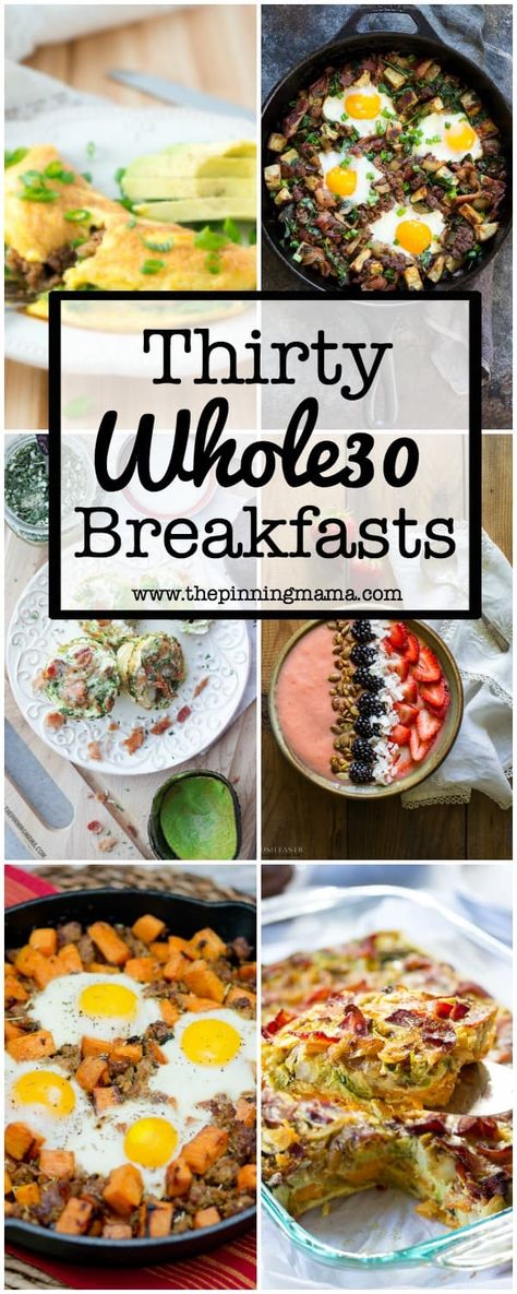 Whole 30 Vegetarian, Whole30 Breakfast Recipes, Muffins Paleo, Whole30 Breakfast, 30 Diet, Whole 30 Lunch, Whole 30 Meal Plan, Whole30 Dinners, Whole 30 Breakfast