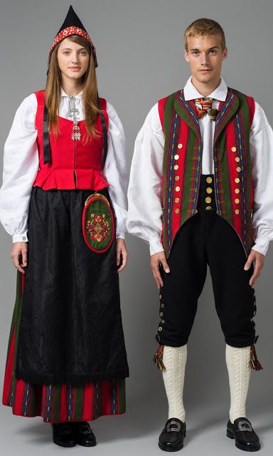 FolkCostume&Embroidery: Overview of Norwegian costume, part 4 The North Nordic Clothing, Swedish Dress, Norwegian Clothing, Norwegian Bunad, Scandinavian Costume, Traditional Gown, Swedish Clothing, Folklore Fashion, Costumes Around The World