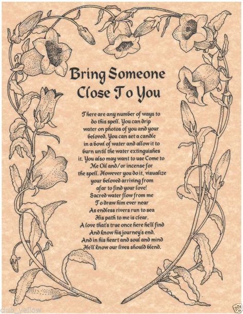 Bring Someone Close To You (Printable Spell Page) – Witches Of The Craft® Spelling Online, Witchcraft Spells For Beginners, Easy Love Spells, Spells For Beginners, Online Psychic, Magic Spell Book, Under Your Spell, Wiccan Witch, Magick Spells