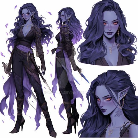 Tiefling Female, Dnd Paladin, Elf Characters, Dungeons And Dragons Characters, Dnd Art, Dark Elf, Mythical Creatures Art, Female Character, Female Character Design