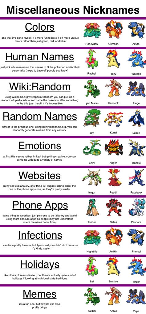 Pokemon Nickname Ideas, Pokemon Nicknames, Pokemon Personalities, Writers Quotes, Life Cheats, Pokemon Names, Shirt Patterns, Cute Nicknames, Pokemon 20