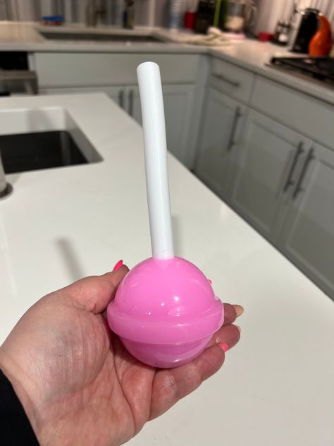 Hi 👋 everyone, this is original handmade pop art using acrylic, paint, pigments and resin. This particular piece is giant blowpop lollipop candy. The lollipop stick is white and the candy color is a super shiny bubble gum pink. This will add a pop of whimsy to your decor. This would look super cute on a desk, shelf or dresser and be a cheerful addition to your office space.  If you would like to do a custom order picking your own colors please feel free to reach out to me. 😁The possibilities are endless.  Remember that this cute handcrafted Pop Art sculpture made with resin is unique, no two will be exactly alike. 😊 Lolipop Furniture, 3d Pop Art Sculpture, Candy Nursery, Candy Sculpture, Candy Furniture, Dum Dums Lollipops, Future Decor, Funky Bedroom, Candy Room