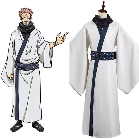 Jujutsu Kaisen Dress, Sukuna Cosplay Female Outfit, Sukuna Costume Female, Fem Sukuna Cosplay, Sukuna Female Cosplay, Female Sukuna Cosplay, Sukuna Outfit, Sukuna Cosplay Female, Sukuna Costume