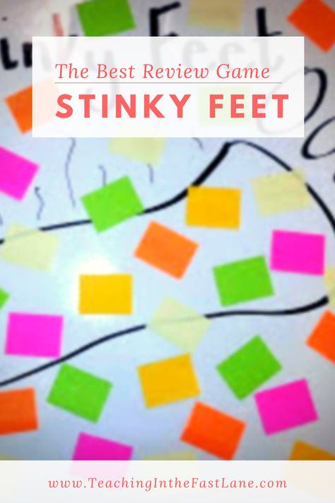 Stinky Feet is a test prep game with a funny name, but it provides a serious review that will leave your students begging for more. Check out this game's simple set up that can be used with any content for any subject area over and over again. #TeachingInTheFastLane #StinkyFeetReviewGame Reading Review Games, Test Review Games, School Team Building Activities, School Team Building, Elementary Games, Night In With Friends, Math Review Game, Playful Learning, Math Madness