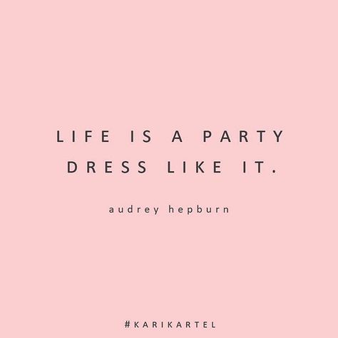 We couldn't agree more Audrey Hepburn! ;) Statements Quotes, Fashion Confidence, Chic Quotes, Life Is A Party, Audrey Hepburn Quotes, Fashion Content, 2023 Vision, Fashion Statements, Visual Statements