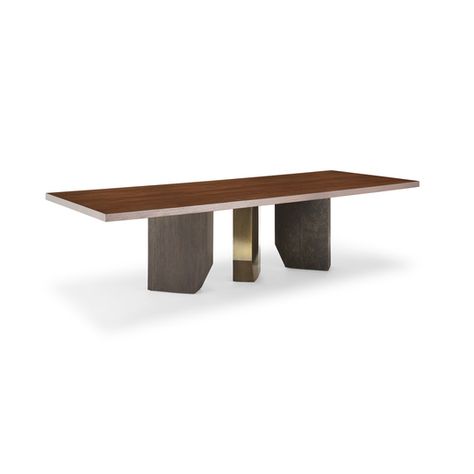 Gregorius|Pineo - Tiburon Dining Table (3067) Gregorius Pineo, Desert Retreat, Hammered Iron, Handcrafted Furniture, High Desert, Oak Stain, Hand Crafted Furniture, Walnut Stain, Table Style