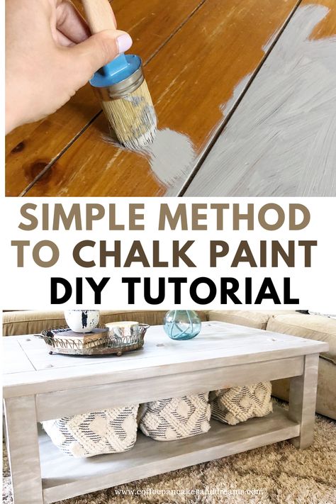 Paint Old Furniture, Chalk Paint Coffee Table, Chalk Paint Diy, Chalk Paint Table, Coffee Table Redo, How To Chalk Paint, Annie Sloan Paint Colors, Chalk Paint Furniture Diy, Furniture Coffee Table