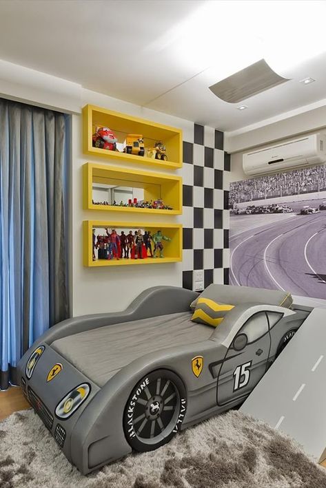 Boys Car Bedroom, Boy Car Room, Car Room Decor, Car Themed Bedrooms, Dining Room Design Luxury, Dj Room, Toddler Boy Room Decor, Boys Bedroom Makeover, Baby Boy Bedroom