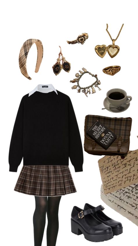 Casual Dark Academia Outfits, Old Money Dark Academia, Dark Academia Outfit Women, Dark Academia Outfit Aesthetic, Dark Academia Fashion Women, Hogwarts Outfits, Dark Academia Outfits, Dark Academia Outfit, Academia Outfits