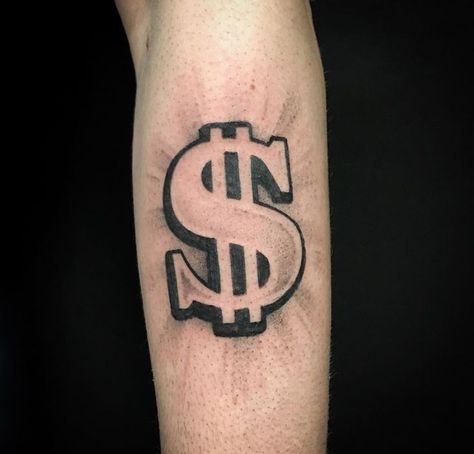 Money Sign Tattoo, Cash Tattoo, Dollar Sign Tattoo, Dollar Tattoo, Poker Tattoo, Front Neck Tattoo, Virgo Tattoo Designs, Learn To Tattoo, Money Tattoo