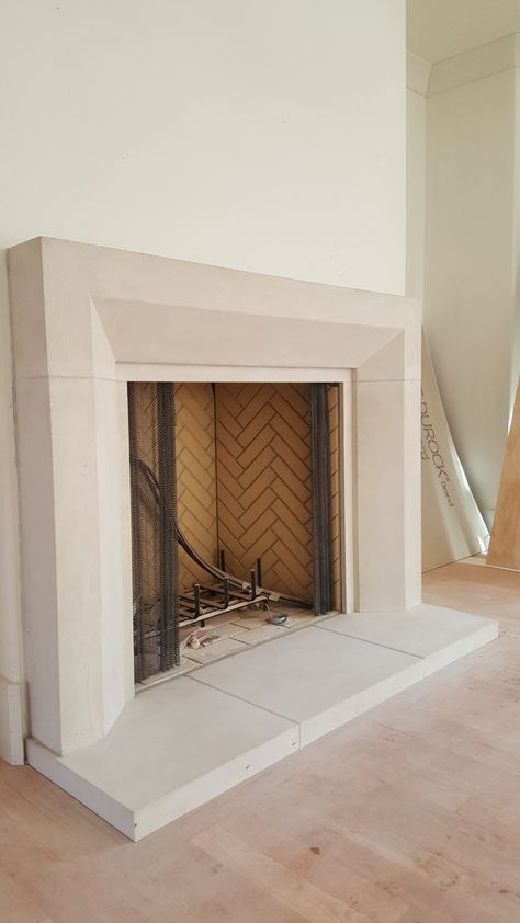 Cast Stone Fireplace Mantels - Traditional - Miami - by 378 | Houzz Modern Cast Stone Fireplace, Mediterranean Fireplace, Cast Stone Fireplace Surround, Cast Stone Mantel, Carved Stone Fireplace, Custom Fireplace Mantels, Fireplace Facing, Cast Stone Fireplace, Stone Fireplace Mantel