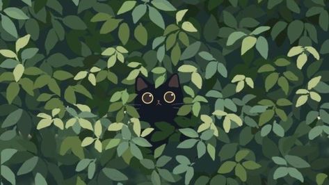 Aesthetic Color, Posca Art, A Black Cat, Arte Inspo, Dessin Adorable, Ipad Wallpaper, Green Aesthetic, الرسومات اللطيفة, Scenery Wallpaper