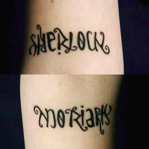 Sherlock/Moriarty Tattoo Sherlock Holmes Tattoo, Sherlock Tattoo, Sherlock Holmes Fandom, Sherlock Wallpaper, Lock Tattoo, Sherlock Holmes 3, Sherlock Moriarty, Sibling Tattoos, Sherlock Holmes Bbc