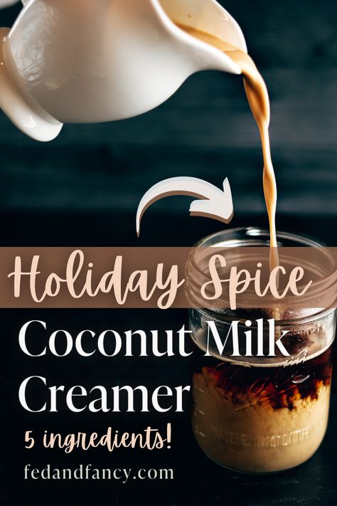 Fall Spice Creamer! Make your own coconut milk creamer with your favorite fall spices 🍂 ☕️ #pumpkinspice #fallspce Coconut Milk Creamer Recipe, Coconut Creamer Recipe, Coconut Milk Coffee Creamer, Coconut Milk Creamer, Vegan Coffee Creamer, Homemade Coffee Creamer Recipe, Diy Coffee Creamer, Healthy Coffee Creamer, Dairy Free Coffee Creamer