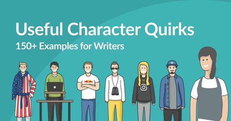 150+ Useful Character Quirks (Plus a Few Clichés to Avoid) Character Quirks Ideas, Author Ideas, Character Quirks, Scene Writing Prompts, Writing Traits, Writers Life, Character Writing, Writing Development, Scene Writing