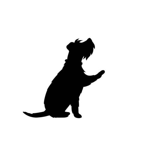 Schnauzer Tattoo, Schnauzer Drawing, Dog Crying, Black Schnauzer, Schnauzer Art, Dog Portraits Art, Silhouette Logo, Silhouette Tattoos, Poor Dog