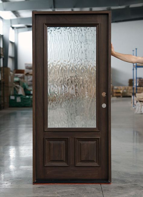 Flemish glass Front Doors Front Doors With Glass Panels Farmhouse, Cumulus Glass Front Door, Wood Front Doors With Glass Panel, Steel Front Doors That Look Like Wood, Entry Doors With Glass Front Entrances, Front Doors Without Glass, Glass For Front Doors, Front Door Without Sidelights, Glass And Wooden Door