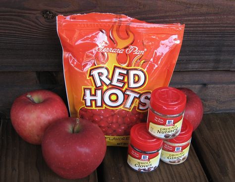 Learn how to make these delicious retro Red Hot Cinnamon Apples and impress all your friends! Red Hot Cinnamon Apples, Hot Cinnamon Apples, Cinnamon Pickles, Red Hots Candy, Cinnamon Candy, Red Hots, Canned Fruit, Spiced Apples, Apple Butter