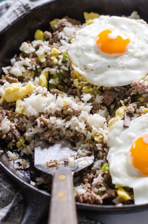 Breakfast Fried Rice | The Pioneer Woman Recipes With Cauliflower Rice, Recipes With Cauliflower, Sweet Potato Fried, Rice For Breakfast, Breakfast Fried Rice, Morning Recipes Breakfast, Breakfast Sausage Recipes, Fried Breakfast, Sage Sausage