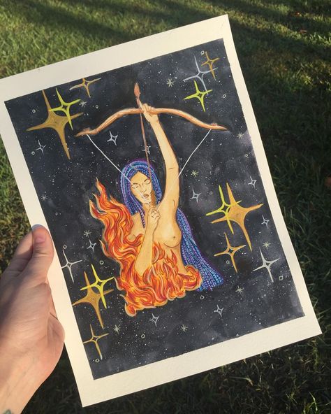 AMANDA WHAN on Instagram: “Day Two : Painting thru the Zodiac - Sagittarius #sagittariuswoman #sagittariuspainting #sagittariustattoo #sagittariuswomen” Sagittarius Painting, Sagittarius Tattoo, Sagittarius Women, Zodiac Sagittarius, Oracle Decks, Painting Art Projects, Painting Art, Decks, Art Inspo