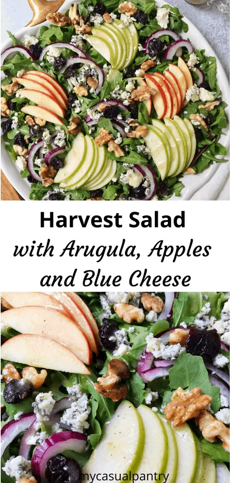 Blue Cheese Vinaigrette Salad, Fall Salad With Blue Cheese, Salad Blue Cheese Crumbles, Blue Cheese Cranberry Salad, Arugula Blue Cheese Salad, Blue Cheese And Walnut Salad, Blue Cheese Recipes Salad, Apple And Blue Cheese Salad, Cranberry Blue Cheese Salad