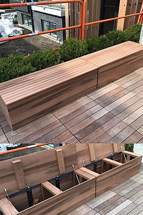 Outdoor Storage Benches - Ouch! - Struggling to discover the tips that you have been searching for? Why not try Amazon.com NOW! Deck Storage Bench, Deck Bench Seating, Patio Storage Bench, Front Porch Furniture, Outdoor Bench Seating, Deck Seating, Outdoor Storage Bench, Diy Storage Bench, Storage Bench Seating