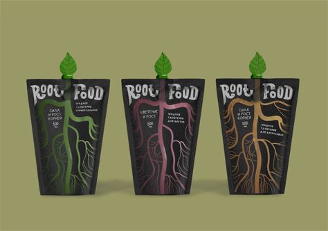 Root Food on Packaging of the World - Creative Package Design Gallery Plant Packaging Design, Fertilizer Packaging Design, Delta Dawn, Packaging Idea, Design Resume, Micro Nutrients, Food Company, Pouch Packaging, Fertilizer For Plants