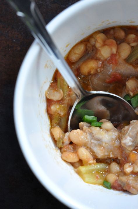 Pork Belly And Beans, Pork Belly And Beans Recipes, Slow Cooker Pork Belly, Pork Soup Recipes, Navy Bean Soup, Healthy Pork, Pork Soup, Pork N Beans, Pork Belly Recipes