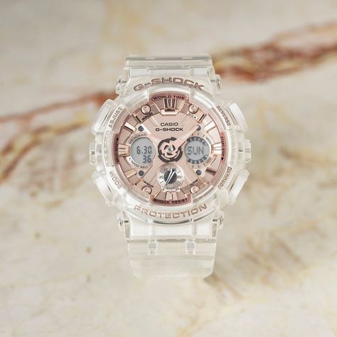 Womens G Shock Watches, Casio Transparent Watch, Casio G Shock Women, Women Watch Aesthetic, G Shock Watches Women, G Shock Women, Baby G Shock Watches, Baby G Shock, Casio G Shock Watches