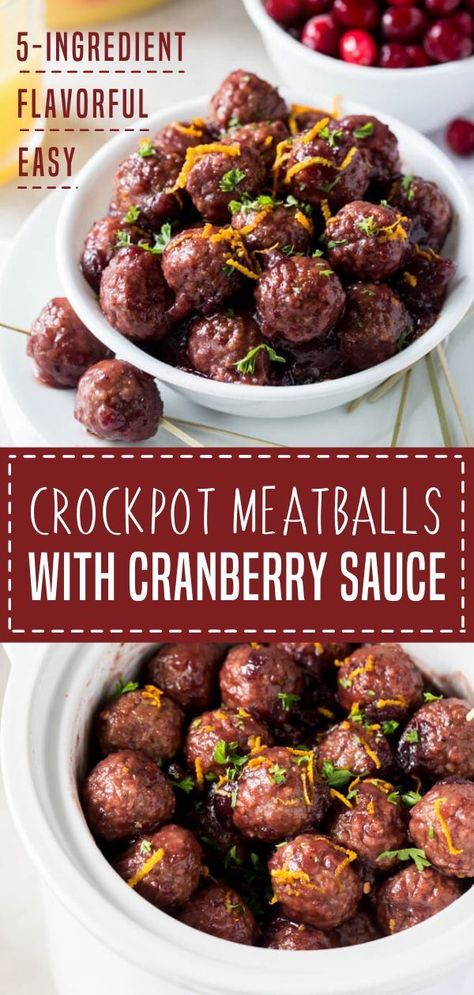 Meatballs Cranberry Sauce, Cranberry Sauce Orange, Meatballs With Cranberry Sauce, Cranberry Sauce Orange Juice, Cranberry Sauce Meatballs, Easy Crockpot Meatballs, Trophy Diy, Smoked Sausages, Crockpot Meatballs