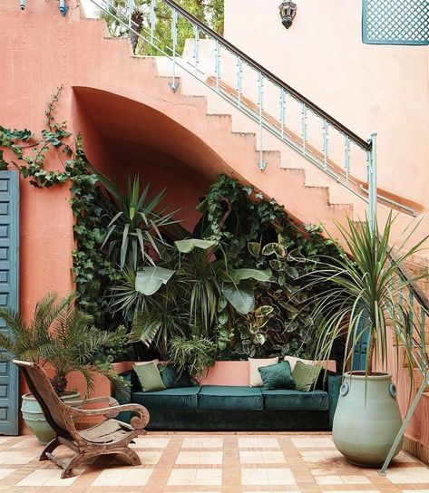 @studiolowsheen on Instagram: “Palais de la Zahia in Marrakech, Morocco by Bernard-Henri Lévy.  Photography by Stephen Kent Johnson.  @bernardhenrilevy…” تحت الدرج, Moroccan Homes, Coastal Living Rooms, Patio Interior, Dashboard Design, Under Stairs, Coastal Living, Bohemian Decor, Marrakech