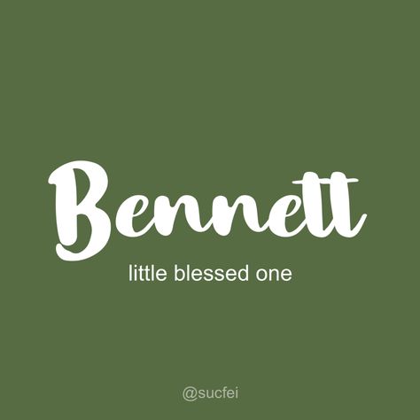 Bennett Name, B Names, Baby Name, First Names, Vimeo Logo, Baby Names, Meant To Be, Company Logo