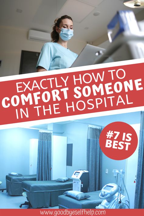 Use these words of comfort to help somebody through their hospital visit, including what to say to someone in the hospital, how to help someone in the hospital, and how to keep someone positive during their hospital experience. Games To Play While In The Hospital, Long Hospital Stay Tips, Decorate Hospital Room, Things To Do In Hospital, Hospital Social Work, Someone In The Hospital, How To Comfort Someone, Comfort Someone, Praying For Friends