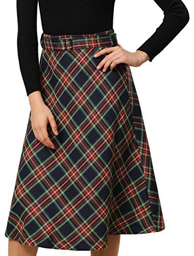 Casual Halloween, Holiday Skirts, Basic Blouses, Tartan Skirt, Chic Heels, Estilo Preppy, Plaid Fashion, Plaid Skirts, Womens Clothing Sizes