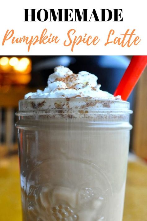 Homemade Pumpkin Spice Latte--low cost and low calorie with REAL ingredients. You'll save time, money and your health making this seasonal coffee at home! #homemadepumpkinspicelatte #PSL #pumpkinspicelatte Pear Oatmeal Recipes, Butternut Squash Lasagna Recipe, Low Fat Cookies, Slow Cooker Chili Easy, Homemade Pumpkin Spice Latte, Nutella Muffins, Pumpkin Spice Donut, Homemade Pumpkin Spice, House Big