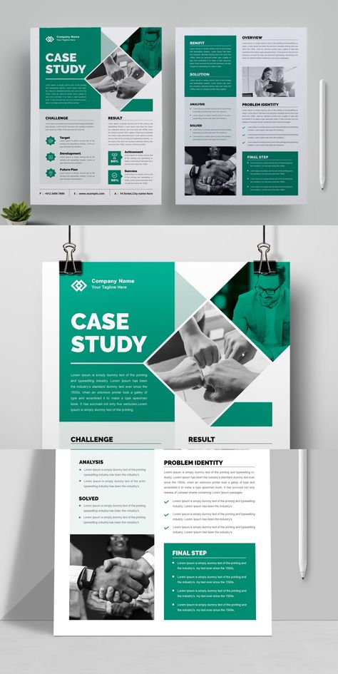 Business Case Study Template Design Corporate Identity University Brochures, Business Case Study, Template Study, Nonprofit Design, Case Study Template, Case Study Design, Professional Brochure, Study Design, Standard Paper Size