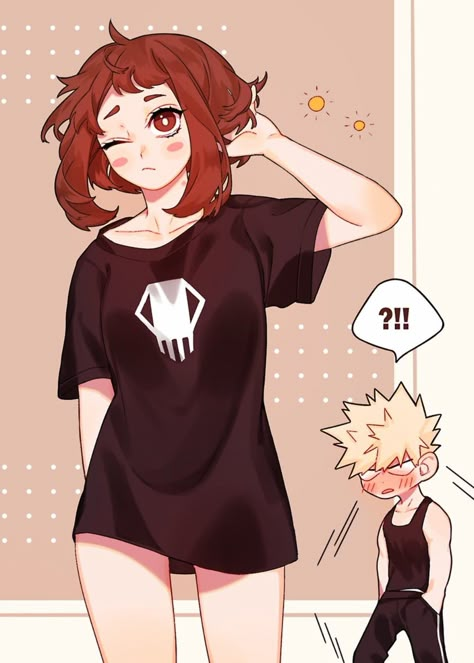 Bakugou And Uraraka, Pink Wallpaper Ipad, Cute Couple Comics, Anime Butterfly, Ochako Uraraka, House No, Fan Comic, Boku No Hero Academia Funny, My Hero Academia Episodes