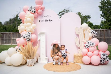 BABY's FIRST RODEO BIRTHDAY PARTY | The Livstyle Vaquera 1st Birthday, 1st Cowgirl Birthday Party, 1st Rodeo Backdrop, Baby Girl 1st Rodeo Birthday, Boho First Rodeo Birthday, Third Rodeo Birthday Girl, This Ain’t My First Rodeo Birthday, Pink First Rodeo Birthday, First Rodeo Theme Birthday