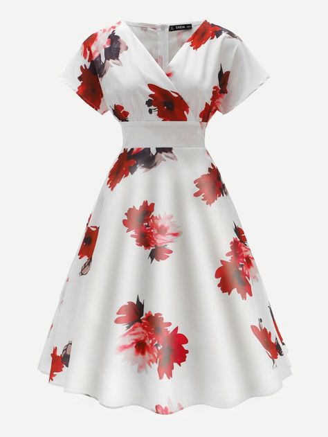 Tomboy Chic, Flower Print Dress, Frock Design, Latest African Fashion Dresses, African Print Fashion, African Fashion Dresses, Ladies Dress Design, Classy Dress, Modest Dresses