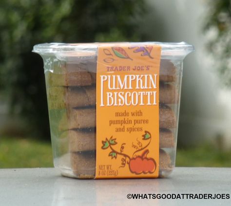 Trader Joe's Pumpkin Biscotti Pumpkin Biscotti, Trader Joes Food, Fall Snacks, Fall Cookies, Pumpkin Seasoning, Pumpkin Cookies, Trader Joe, Trader Joe's, Vanilla Flavoring