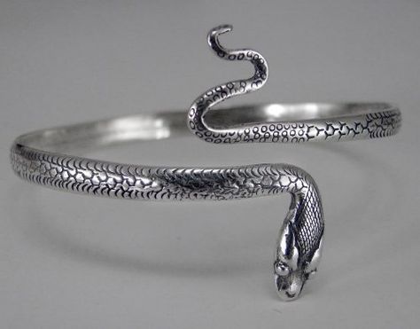 Amazon.com: A Stunning Sterling Silver Snake Bracelet: RI The Silver Artisans at The Silver Dragon in Warick: Jewelry Silver Snake Jewelry, Gem Bracelets, Silver Snake Bracelet, Snake Bangle, Serpent Jewelry, Dragon Bracelet, Gems Bracelet, Mens Bracelet Silver, Snake Jewelry