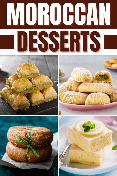 Moroccan Food Recipes, Moroccan Cake, Desserts Easy Recipes, Moroccan Pastries, Moroccan Desserts, Desserts Around The World, International Desserts, Arabic Dessert, Moroccan Cooking