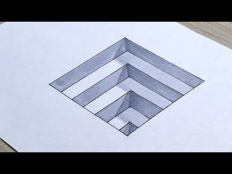 How To Make Drawings Look 3d, How To Draw In 3d, 3d Illusion Drawing Step By Step, 3 D Drawing Step By Step, 3 Dimensional Drawing, 3d Drawings 3d Artwork, 3d Drawings Easy, 3d Art Ideas, 3 D Drawing