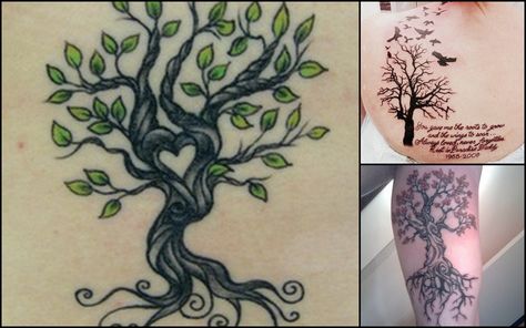 Tattoo idea to represent my family tree. I want the wind to be blowing  autumn leaves & a few falling to represent the loved and lost. And obvious  some roots to represent my children and where i came from. A general idea & a little bit smaller Children Tattoo, Tattoo Tree, Family Tree Tattoo, Tree Tattoos, Tree Family, Tree Of Life Tattoo, Celtic Tree Of Life, Tattoo Me, 1 Tattoo