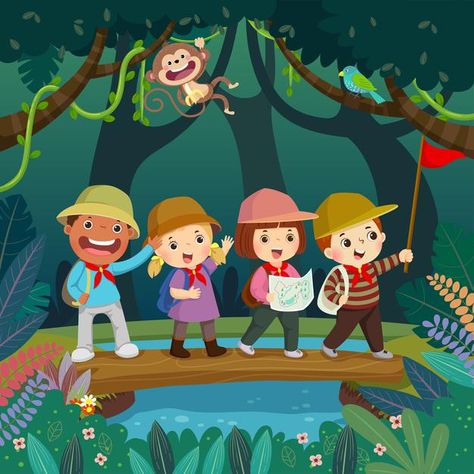 Safari Outfits, Kids Reading Books, Mushroom Crafts, Class Decor, Summer Camps For Kids, Happy Children's Day, Boys Playing, Adventure Activities, Alphabet Activities